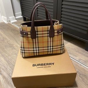 Burberry Baby Banner Bag in Vintage Check